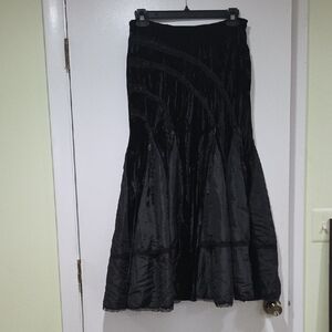 Chic Black A-Line Skirt